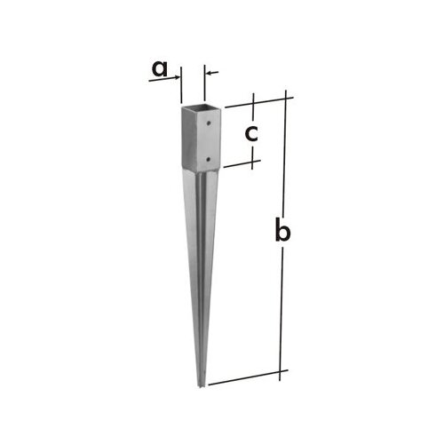 Забивное основание столба PSG 120мм (1шт)