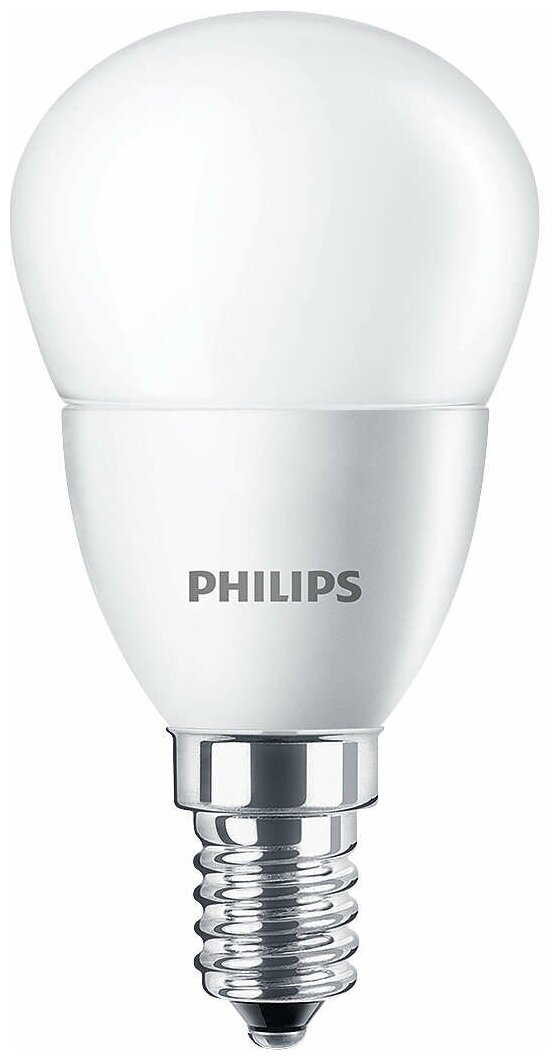 Лампа светодиодная 6 Вт E14 P45 4000К 500Лм матовая 220-240В груша Essential 929002274037 Philips