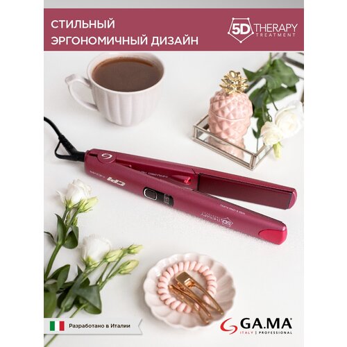 Выпрямитель GA.MA CP1 Wide Tourmaline 5D Therapy (GI0301), розовый