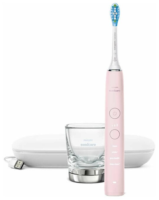 Электрическая звуковая зубная щетка Philips Sonicare DiamondClean 9000 HX9911/29 розовый