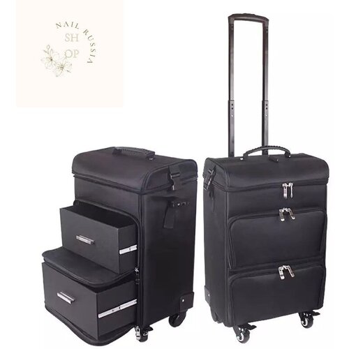 Бьюти-кейс 36х54, серый, черный бьюти чемодан для мастера
