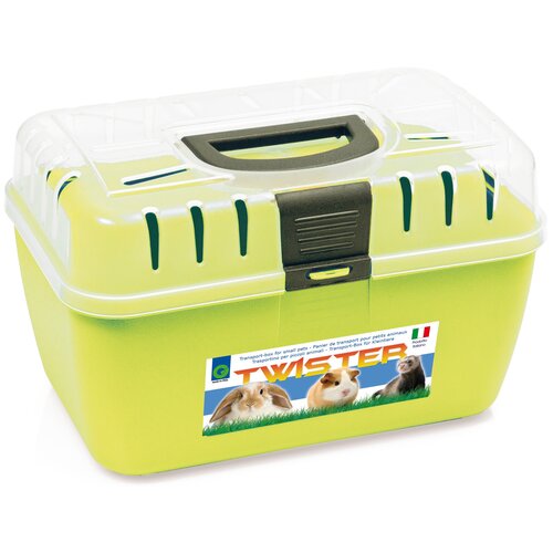 фото Переноска для грызунов twister 29х19х18см желтый georplast