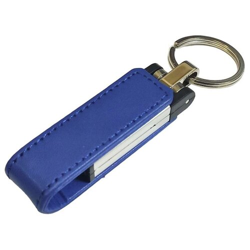 подарочная флешка кожаная узкая на магните белая оригинальный сувенирный usb накопитель 32gb Подарочная флешка кожаная узкая на магните синяя, оригинальный сувенирный USB-накопитель 32GB
