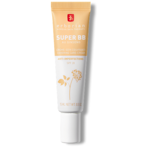 Erborian Супер BB крем для лица Натурально-бежевый Super BB Cream SPF20 Nude 15ml дуэт для лица erborian super bb nude