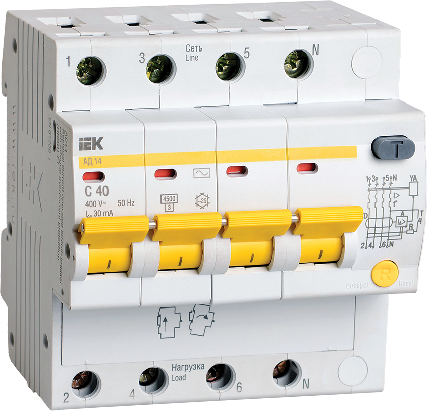 IEK  . .  4 6.5. C 40A 30mA  AC 4.5kA -14  MAD10-4-040-C-030