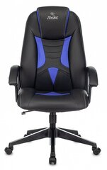 Кресло офисное Бюрократ Zombie 8, искусственная кожа, black/blue