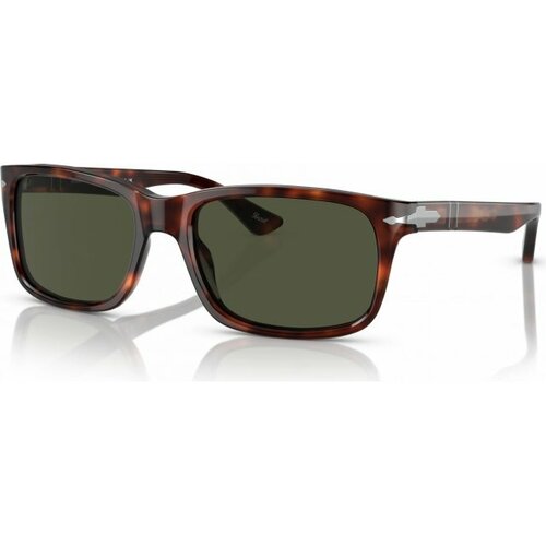 фото Солнцезащитные очки persol po 3048s 24/31, прямоугольные, оправа: пластик, с защитой от уф, для мужчин, коричневый