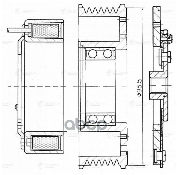 Муфта Компрессора Кондиционера LUZAR арт. LMAC1101