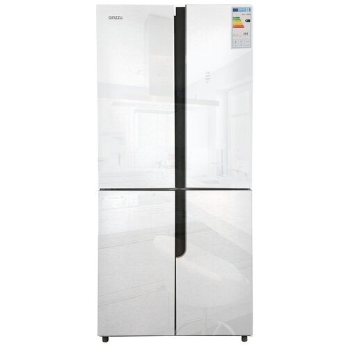 Холодильник Ginzzu NFK-500 стекло шампань