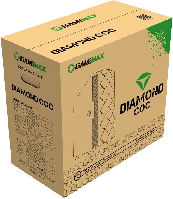 Корпус GameMax Diamond COC без БП Black