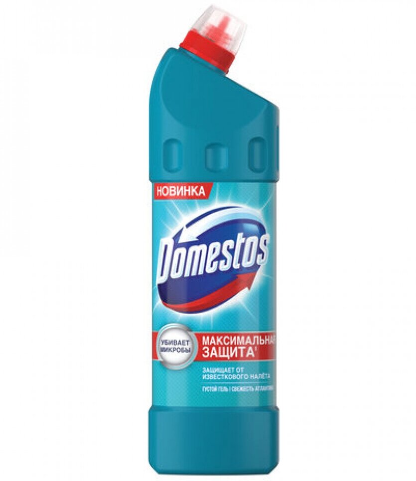 DOMESTOS Чистящее средство 1л Свежесть Атлантики, с отбеливающим эффектом 600580