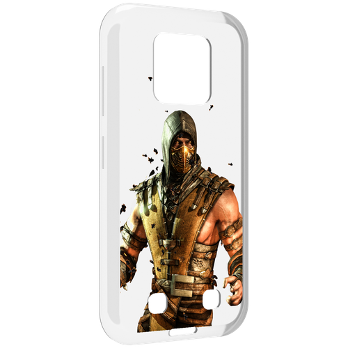 Чехол MyPads Mortal Kombat scorpion для Oukitel WP18 задняя-панель-накладка-бампер чехол mypads mortal kombat scorpion для oukitel c31 задняя панель накладка бампер