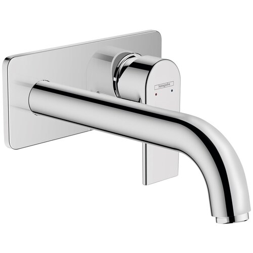 Hansgrohe 71578000 Vernis Shape Смеситель для раковины настенный, излив 20.4 см, хром смеситель для душа hansgrohe vernis shape хром