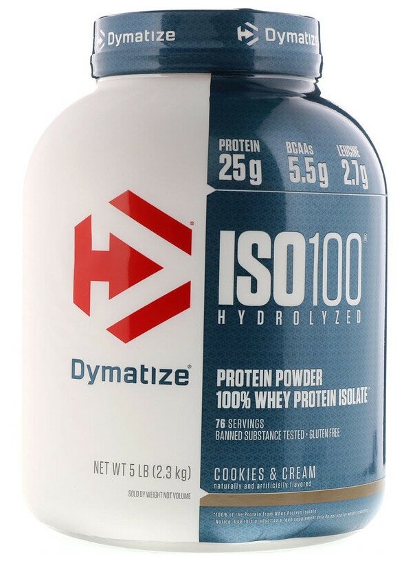 Протеин Dymatize ISO-100 (2300 г) печенье-крем