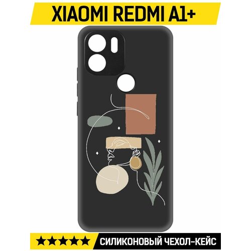 Чехол-накладка Krutoff Soft Case Элегантность для Xiaomi Redmi A1+ черный чехол накладка krutoff soft case элегантность для xiaomi 13 lite черный