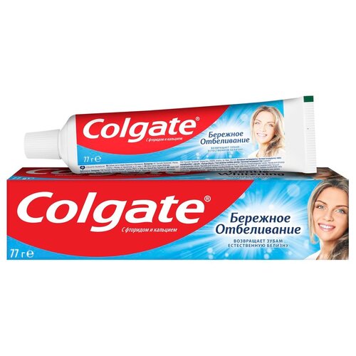 Зубная паста Colgate Бережное отбеливание, 50 мл, 91 г