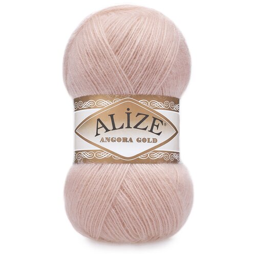 Пряжа Alize Angora Gold, 1 % шерсть, 80 % акрил, 100 г, 550 м, 1 шт., 161 пудра 550 м пряжа alize angora gold ангора голд состав 20 % шерсть 80 % акрил 100 гр 550 м 1 шт 599 слоновая кость