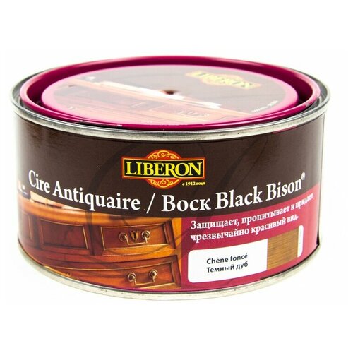 Воск Liberon Cire Antiquaire / Black Bison, темный дуб, 0.5 л