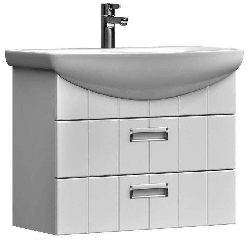 фото Тумба под раковину VIGO Diana 55 подвесной белый глянец tp. DIA. BAL.60.2Y