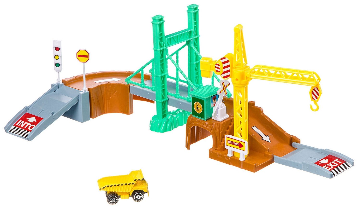 Строительная площадка Yako toys 1 металлическая машина, 15,8*21,6*6,2 см (Г94294)