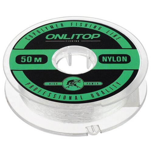Леска ONLITOP, диаметр 0,35 мм, длина 100 м, цвет прозрачный
