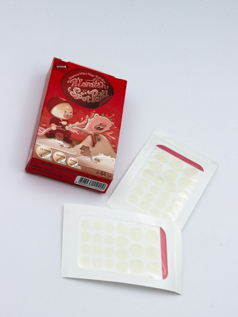 Elizavecca Патчи от акне Witch Piggy Hell Pore Blemish Spot Patch, 12 г ...