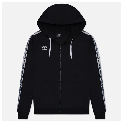 Мужская толстовка Umbro FW Taped Zip Hoodie чёрный, Размер S