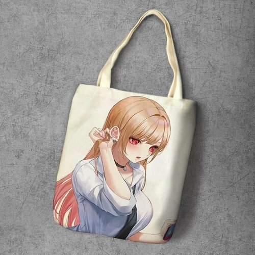 фото Сумка шоппер anime dakimakura, фактура рельефная, мультиколор