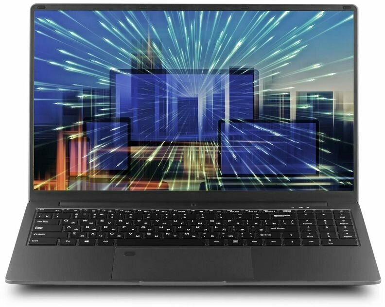 15.6" Ноутбук Echips Next (Next) серый - 1920x1080 IPS Intel Celeron N5095 ядра: 4 х 2 ГГц 12 ГБ SSD 512 ГБ Intel UHD Graphics Windows 11 Pro