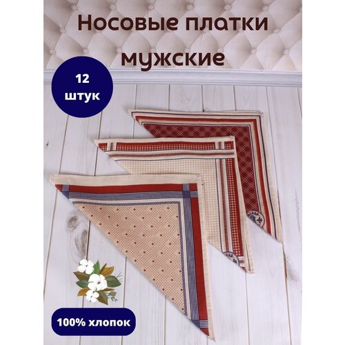 Платки носовые в наборе 12шт