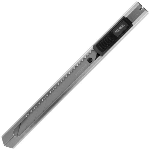 фото Brauberg нож канцелярский extra 30 237084 9 мм серебристый