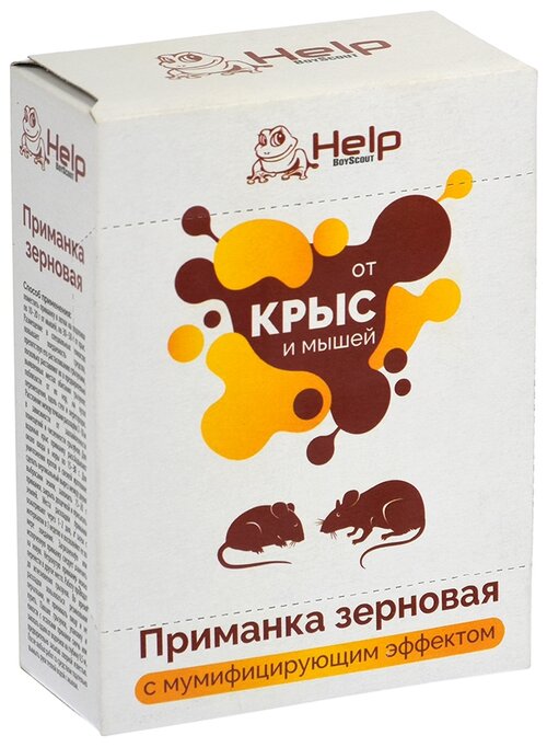 Средство Help Отрава от грызунов 80262, 100 г, коробка, 0.1 кг