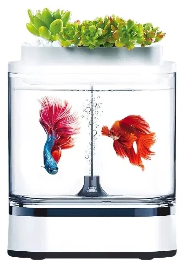 Акваферма Xiaomi Geometry Mini Lazy Fish Tank Pro C300 - фотография № 1