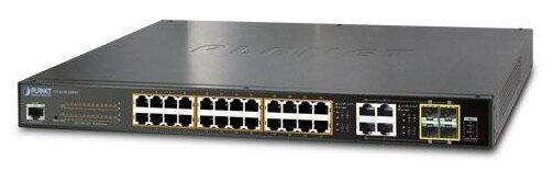 IPv6/IPv4, 24-Port Managed 802.3at POE+ Gigabit Ethernet Switch + 4-Port Gigabit Combo TP/SFP (440W)