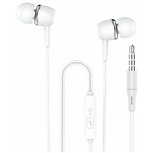 Проводные наушники с микрофоном внутриканальные SKYDOLPHIN SR19 35 Jack белый 1 шт 29900₽