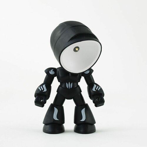 Детский светодиодный мини ночник робот с магнитной основой, LED Светильник настольный, Игрушка лампа для детей на батарейках