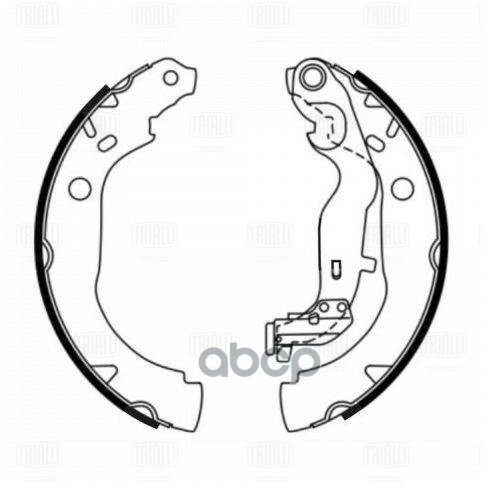 Колодки Торм. Trialli Renault Duster (10-) 4Wd/Sandero Барабан. 228X42 (Gf 4412) Trialli арт. GF 4412