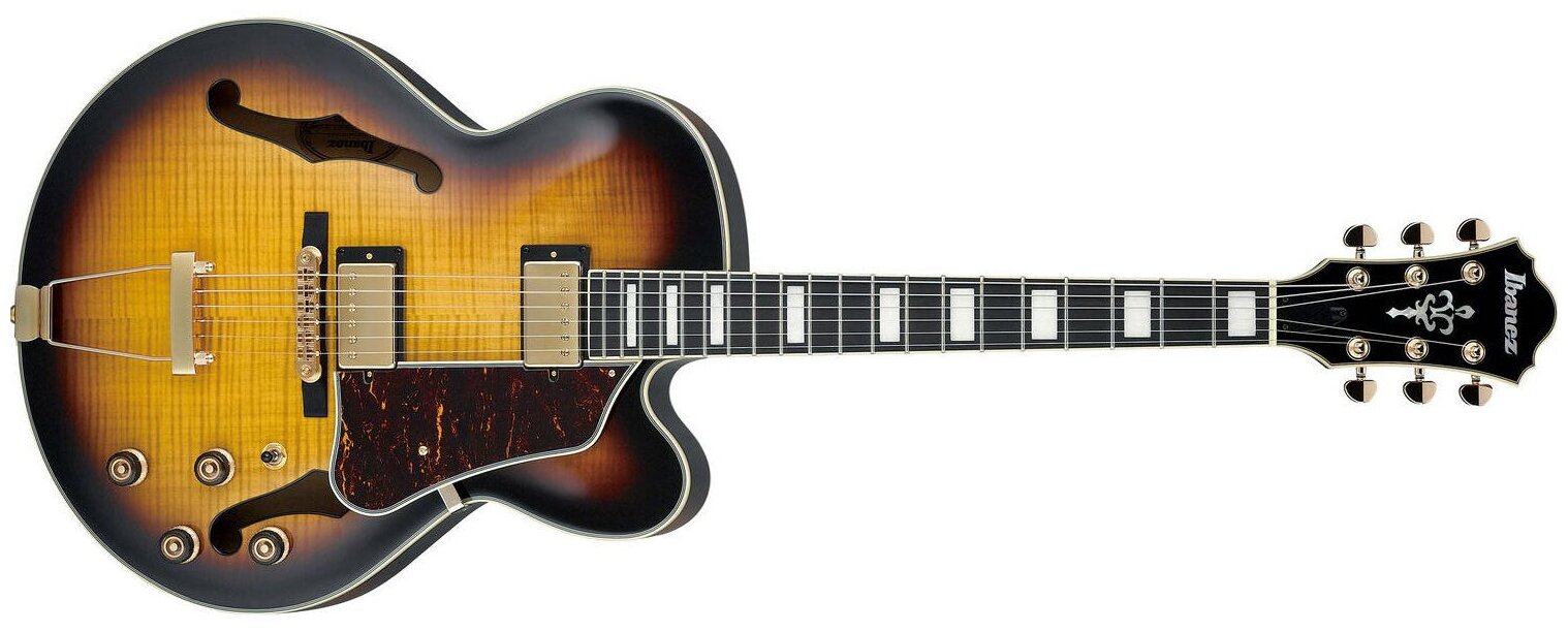 Полуакустическая гитара Ibanez AF95FM antique yellow sunburst