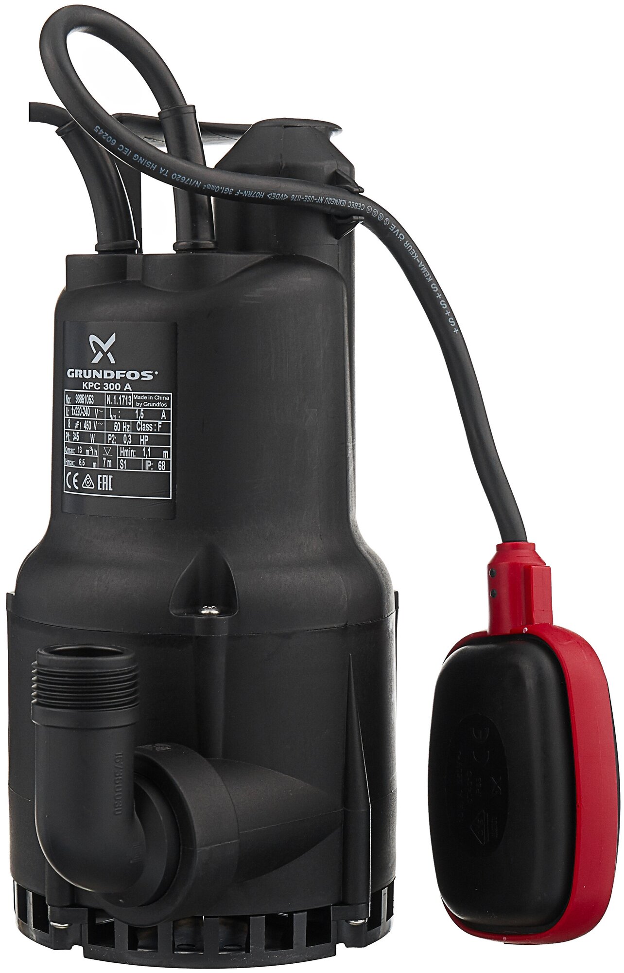 фото Дренажный насос Grundfos KPC 300-A (345 Вт)