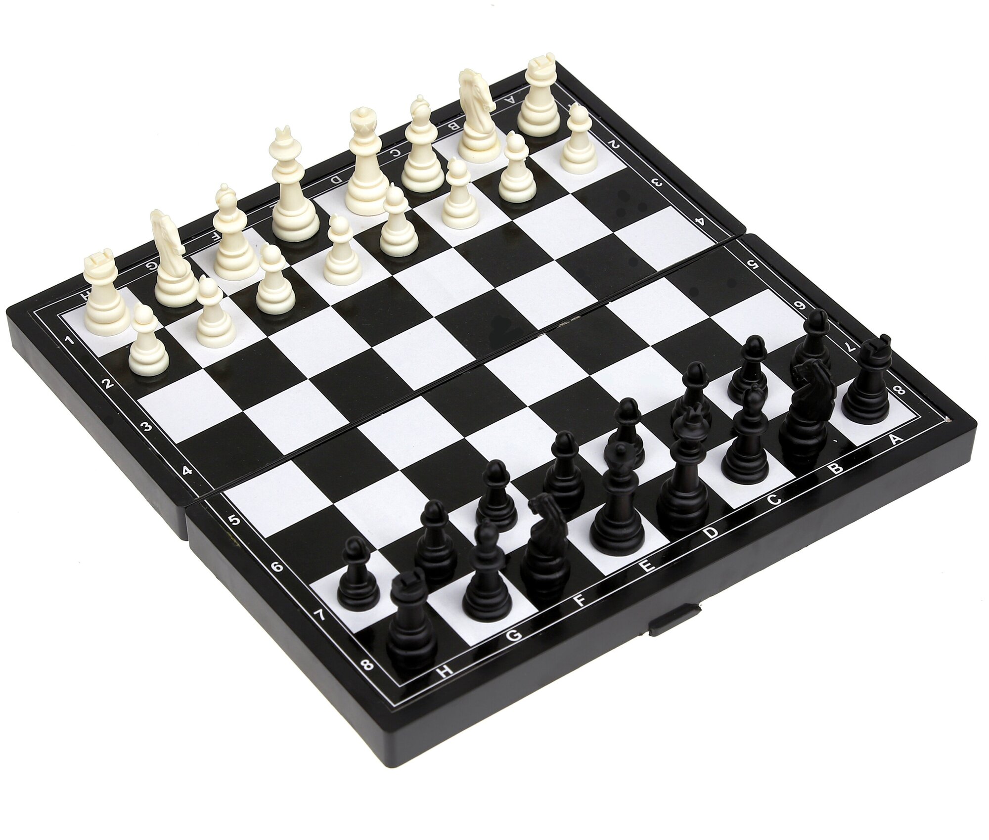 Шахматы "3 в 1" шахматы / шашки / нарды: доска пластиковая 24,3х24,5х1,8см