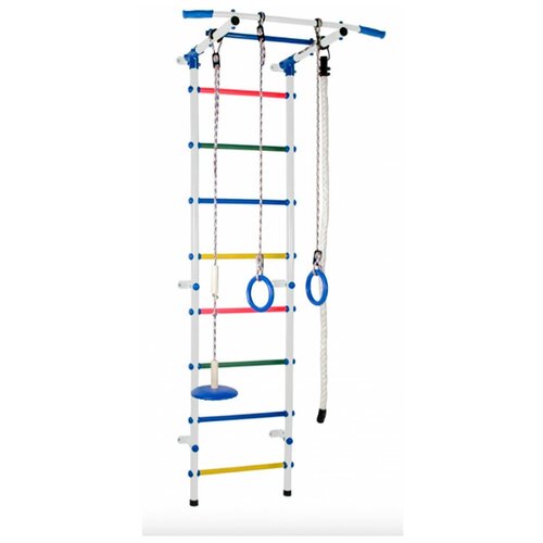 фото Детский спортивный комплекс формула здоровья пристенный start 1 white/rainbow