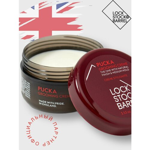 Lock Stock & Barrel Крем для волос мужской Pucka Grooming Creme, 100 гр, для создания гибкой текстуры и объема