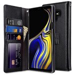 Кожаный чехол книжка Melkco для Samsung Galaxy Note 9 - Wallet Book ID Slot Type, черный - изображение