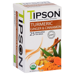 Чай травяной Tipson Turmeric ginger & cinnamon в пакетиках - изображение