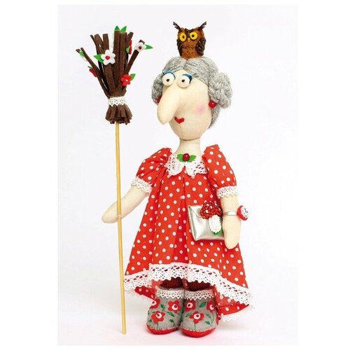 Набор для шитья текстильной игрушки «Модная Баба Яга» набор для изготовления текст игрушки снеговичка