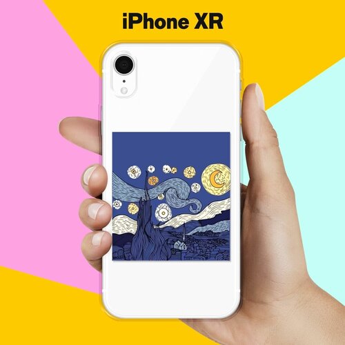 Силиконовый чехол Ночь на Apple iPhone Xr матовый силиконовый чехол желтая роза на apple iphone xr 10r айфон икс р