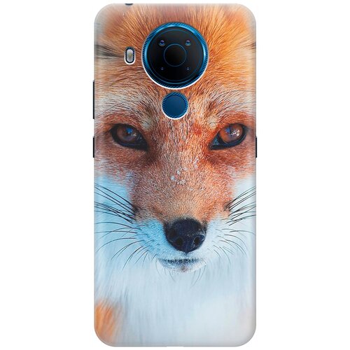 фото Силиконовый чехол на nokia 5.4 / нокиа 5.4 с принтом "спокойный лис" gosso
