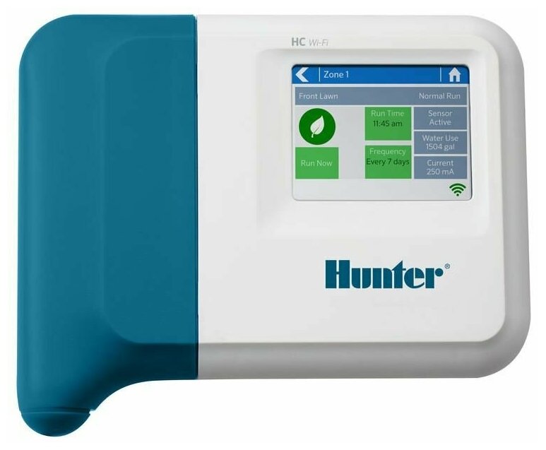 Контроллер систем полива Hunter (Хантер) с дистанционным управление HC-601i-E на 6 зон, внутренний - фотография № 1