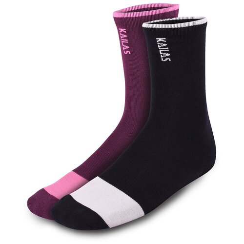 Kailas носки W's Lightweight Mid Cut Trekking (2 пары) KH2102204 (S, Фиолетовый/Черный, 21501)