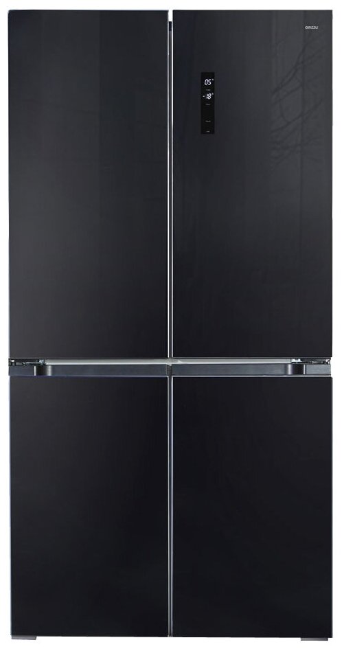 Многокамерный холодильник Ginzzu NFK-575 черный - фотография № 1